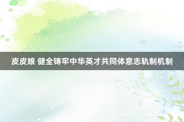皮皮娘 健全铸牢中华英才共同体意志轨制机制
