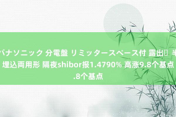 パナソニック 分電盤 リミッタースペース付 露出・半埋込両用形 隔夜shibor报1.4790% 高涨9.8个基点
