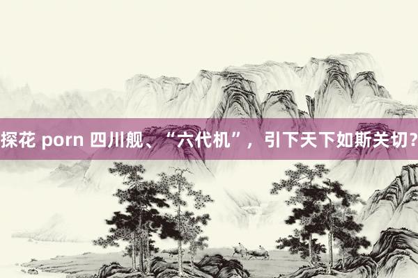 探花 porn 四川舰、“六代机”，引下天下如斯关切？