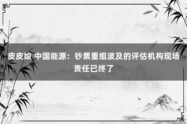 皮皮娘 中国能源：钞票重组波及的评估机构现场责任已终了