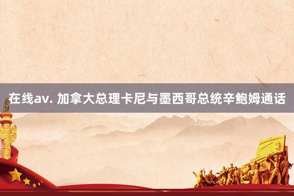 在线av. 加拿大总理卡尼与墨西哥总统辛鲍姆通话