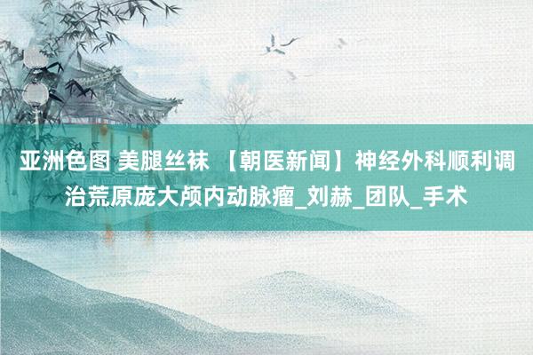 亚洲色图 美腿丝袜 【朝医新闻】神经外科顺利调治荒原庞大颅内动脉瘤_刘赫_团队_手术