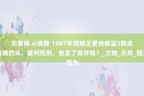 邓紫棋 ai换脸 1987年窃贼王更地偷盗3颗戎马俑的头，被判死刑，他卖了些许钱？_文物_天然_因为