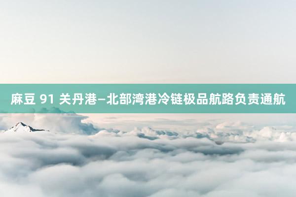 麻豆 91 关丹港—北部湾港冷链极品航路负责通航