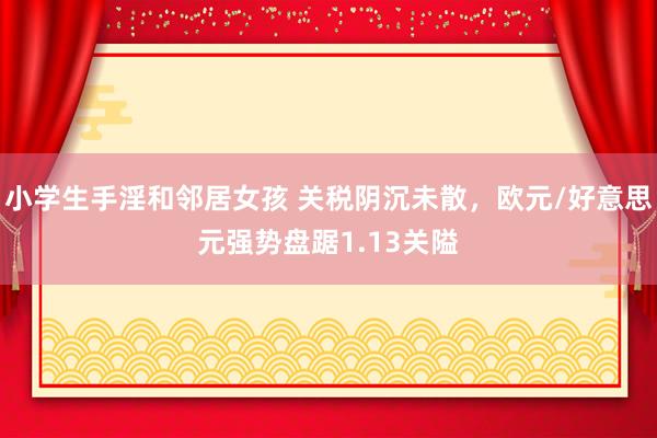 小学生手淫和邻居女孩 关税阴沉未散，欧元/好意思元强势盘踞1.13关隘